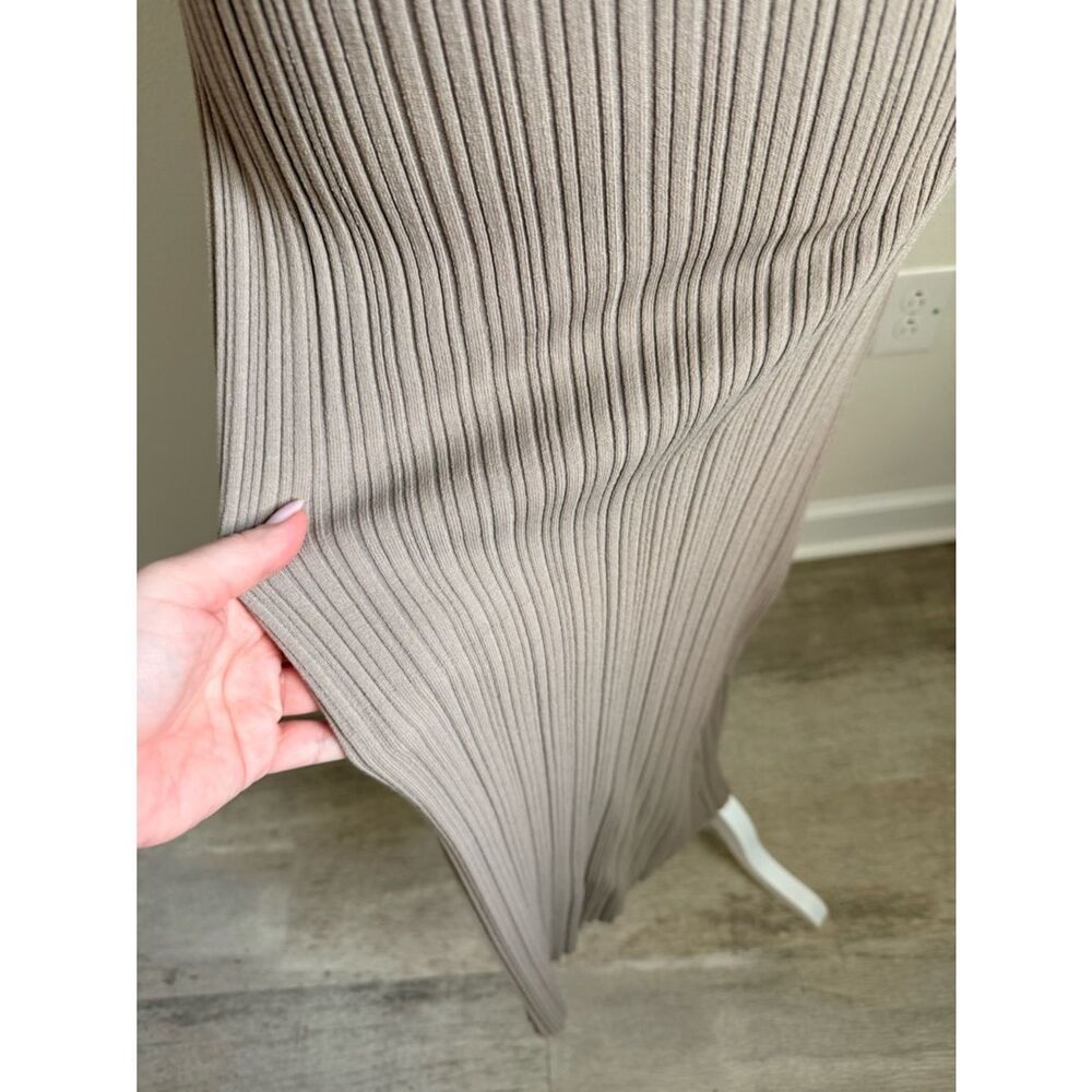 DISSH Sleeveless Ribbed Maxi Dress in Taupe - Picture 3 of 8